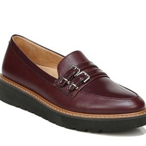 NEW! NATURALIZER Eiffel Loafer Slip-on Cushioned Platform Burgundy Size 5.5